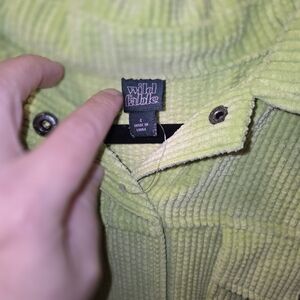 Wild Fable Vibrant Green Corduroy Jacket